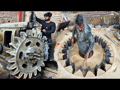 Incredible Manufacturing Process of Biggest Flour Mill Pinion Gear in Factory || Amazing Machines