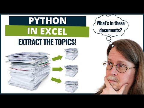 Topic Modeling Text Documents With LDA: Python in Excel Tutorial (Free Files)