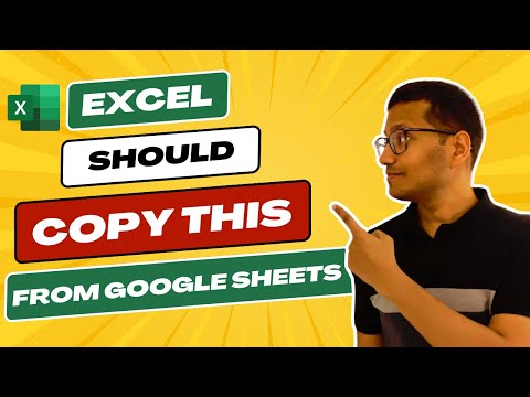 8 Things Excel Should Copy from Google Sheets