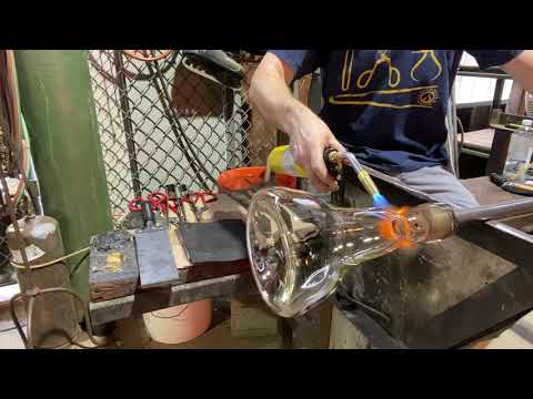 How To Make Handmade Hot Glass Spanish Porron Wine Pitcher