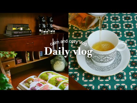 Day in my life๏ฝ New Furnitureโจ & Home Decor, home alone, cooking, home cafe, ghibli interior, korea
