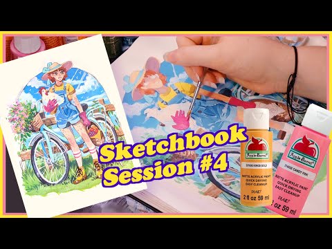 Cottagecore & Q&A | Sketchbook Session #4 🍃 Draw with me