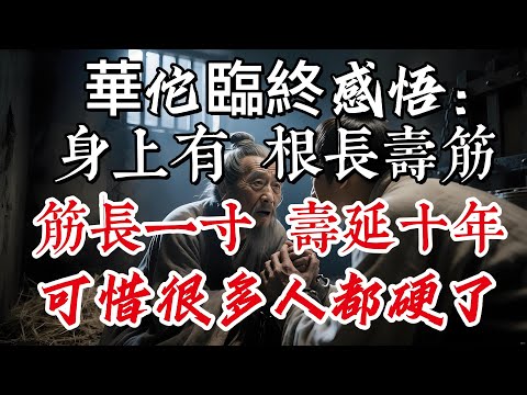 華佗臨終感悟：身上有根「長壽筋」，筋長一寸，壽延十年！可惜很多人都硬了！|養生|打坐冥想|道家|佛教 |佛學知識|修心修行|禪悟人生 |南無阿彌陀佛|談佛道安
