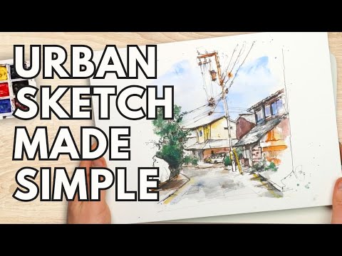 Urban Sketching in 5 Simple Steps - My Favourite Technique!