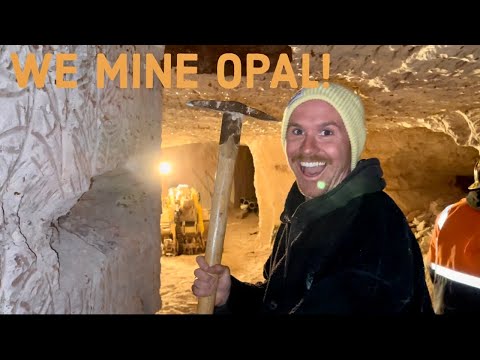 COOBER PEDY, 80ft underground in a working OPAL mine!