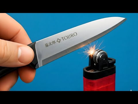 Razor Sharp Knives! The Hidden Secret Inside Old Lighters Will Shock You | Maker Mike