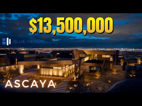 Ultra Modern $13.5M Luxury Custom "Arise" Blue Heron Home for Sale in Ascaya