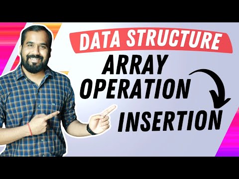 Array Operation : Insertion Explained in Hindi l Data Structure