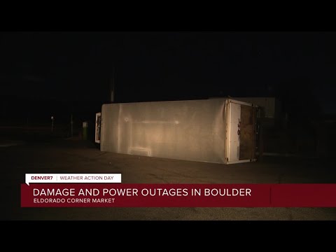 Denver7 crews survey wind damage Thursday morning