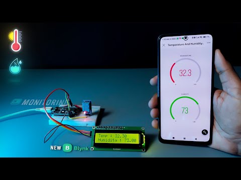 DHT11 Temperature Sensor With ESP8266 NodeMCU & Blynk