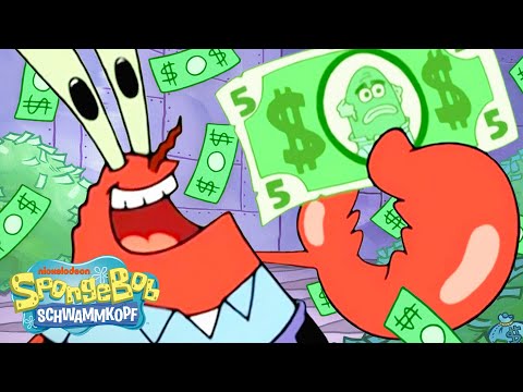 SpongeBob | Mr. Krabs’ bester Tag – 45 Minuten am Stück! 🦀 | SpongeBob Schwammkopf