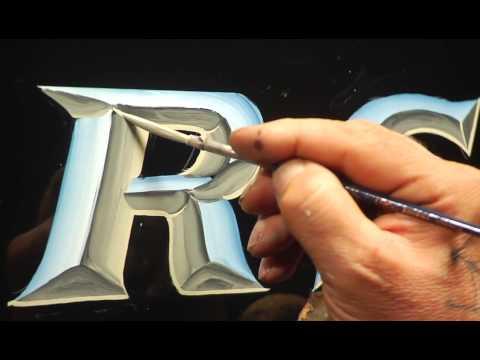 Glen Weisgerber's Jersey Style Chrome Lettering Demo