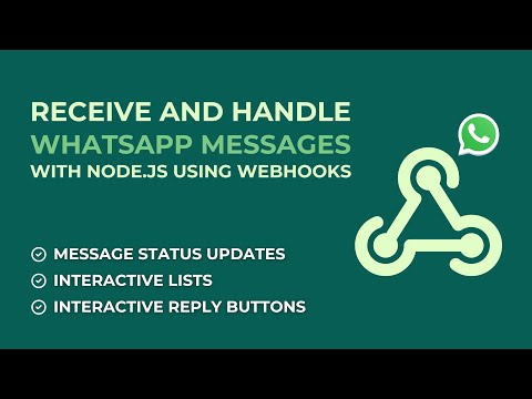 Receive Whatsapp Messages with Node.js using Webhooks