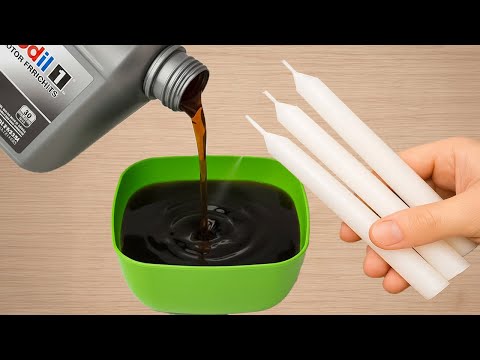 Mix Engine oil with Candles and make dollars😱! Billions of people don't know this secret!