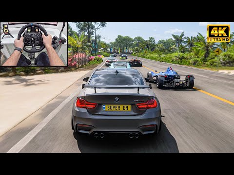 BMW M4 F82 GTS VS Track Toys - Forza Horizon 5 | Logitech G923 Steering Wheel