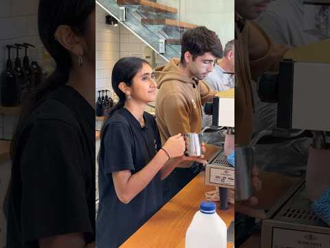 Baristas Ben and Prakaash making coffee in the Artisti Coffee Roasters Espresso Bar ☕️ #cafe #hospo