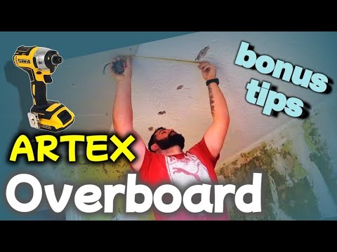 How To Overboard a Ceiling | Without Removing the Light