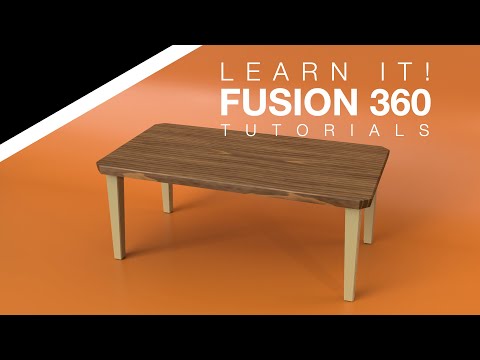Autodesk Fusion 360 - Model and Assemble a Table with Legs (2023)