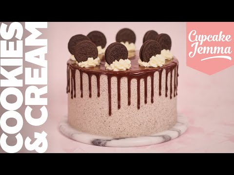 The Ultimate Cookies & Cream Chocolate Layer Cake Recipe | Cupcake Jemma