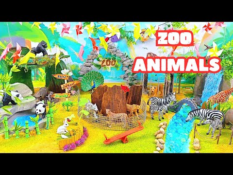 Zoo Animals Adventure for Kids | Learn Animal Names and Sounds | Educational Toy Diorama