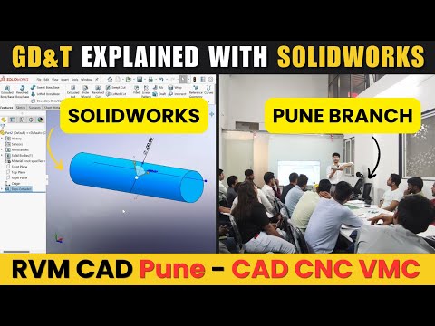 GD&T Explained CAD Design के साथ | RVM CAD Pune - Learn CAD Design & CNC VMC Programming in Pune
