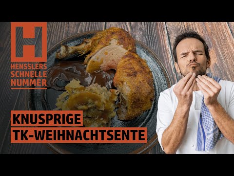 Schnelles Knusprige Weihnachtsente mit Füllung Rezept von Steffen Henssler