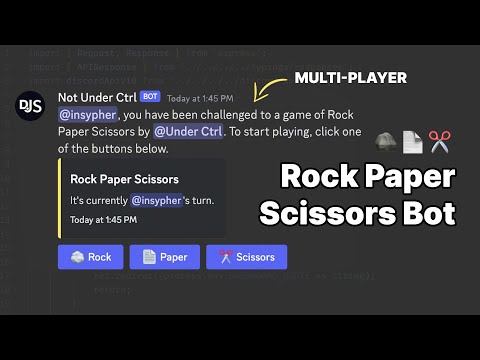 🧠 Multi-Player Rock Paper Scissors Bot Tutorial (Discord.js)