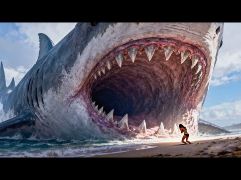【2026灾难电影】上古巨鯊絕命突襲!美女即將被吞,竟從鯊口逃生!#吞天巨鲨 #惊悚 #怪兽 #灾难 #电影 #movie #电影派对 #巨鲨 #鲨鱼