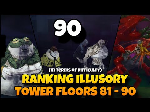 RANKING ILLUSORY TOWER FLOORS 81 - 90 BASED ON DIFFICULTY | JJK Phantom Parade