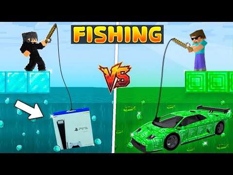 Rs 1 vs Rs 1,00,000 Fishing Expensive Items in Minecraft...