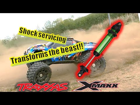 Traxxas X-Maxx shock rebuild, oil change and tuning tips
