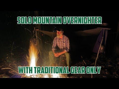 Green Beret Solo Overnight Adventure in the Adirondack Mountains with Traditional Gear
