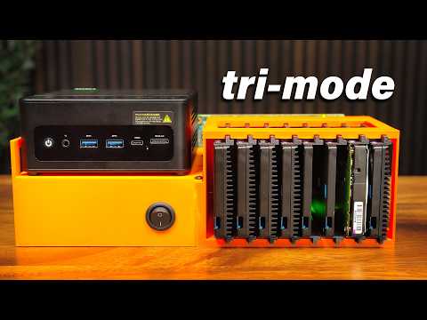 I made a custom tri-mode NAS...with a Mini PC