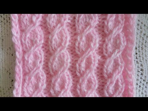 "Имитация жгута" - узор спицами. Очень красиво и легко!