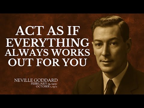 🎙️ ACT AS IF EVERYTHING ALWAYS WORKS OUT FOR YOU | Neville Goddard Style Manifestation Speech
