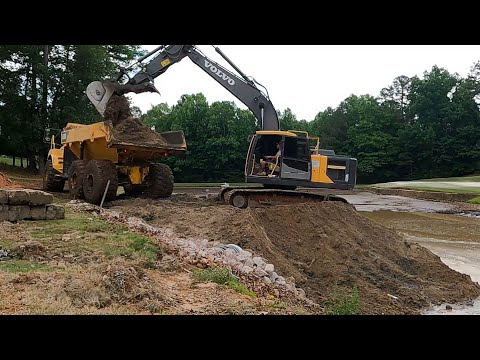 Dredging A Pond At The Golf Course