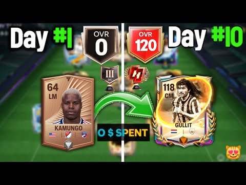 How Much OVR Can We Reach In 10 Days On a NEW Account Zero In FC Mobile?  0 Dollar $ Spent 