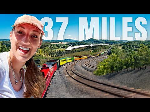RIDING THE WORLD'S LONGEST MODEL TRAIN TRACK!