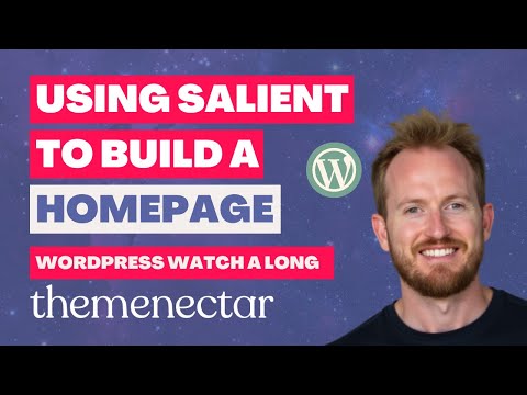 Building a Homepage with Salient Theme & WordPress 🚀 | Watchalong