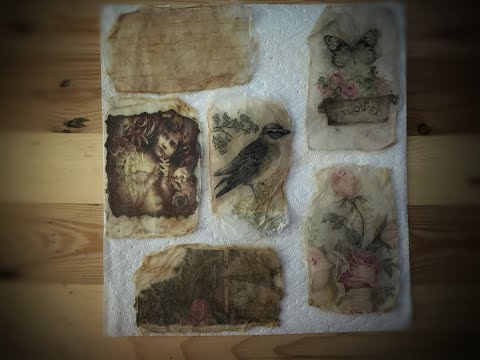 DIY - Translucent Teabag Images for Crafting