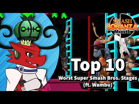 Top 10 Worst Super Smash Bros. Stages (ft. Wambu)