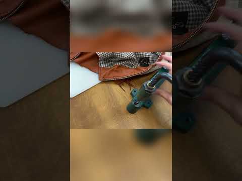 Vintage zipper attachment #fashion #leather