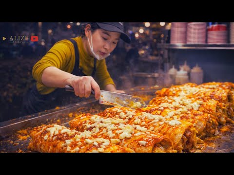 The ULTIMATE Cheese Buldak Grilled Cold Noodles in Hangzhou! 🧀🔥 Street Food Heaven!