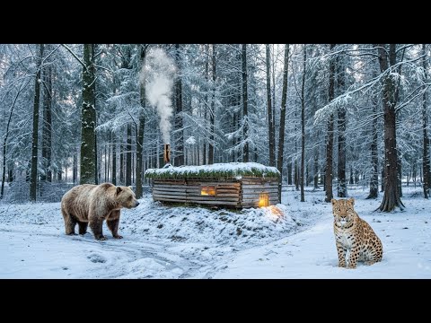 Living with Wild Animals – My Complete Log Cabin Construction Story/ Start to Finish