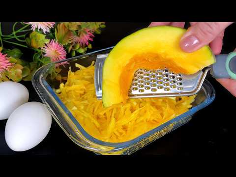 🎃🔥 Just grate the pumpkin and add 2 eggs! My grandma's favorite recipe