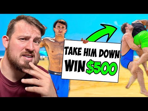 the average person CAN'T wrestle (even for money)