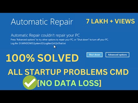 ✅FIXED-Automatic Repair Couldn’t Repair Your PC In Windows 10/11✅(3 STEPS) || Automatic Repair Loop