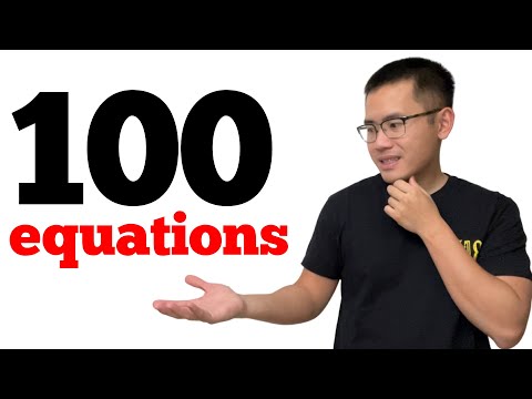 ultimate study guide to basic algebra equations (100 equations)