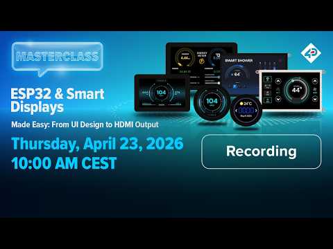 ESP32 & Smart Displays Made Easy From UI Design to HDMI Output | SOS electronic MasterClass