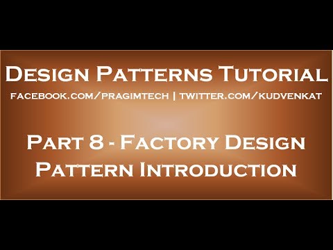 Factory Design Pattern Introduction